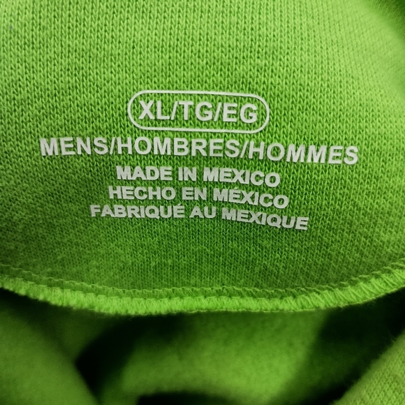 Lime green SEATTLE SOUNDERS raise your scarves  pull over hoodie size men's XL - Picture 13 of 13